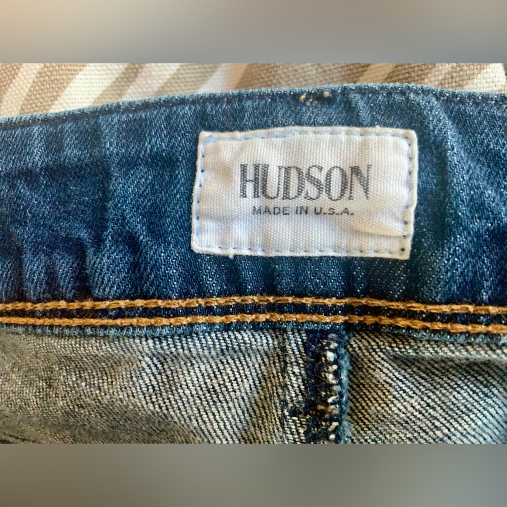 Hudson Collin Flap Straight Jeans Style W422DHK, Womens 28, Made in USA - Picture 5 of 7